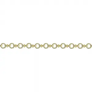 Bracelet représentant une succession d'anneaux fins en plaqué or.